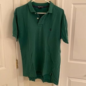 Nautica size medium green polo